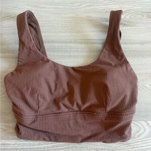 Like New! Lululemon Align Ribbed Bra *Light Support A/B Cup Roasted Brown - 4